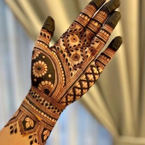 floral mehndi art in kolkata
