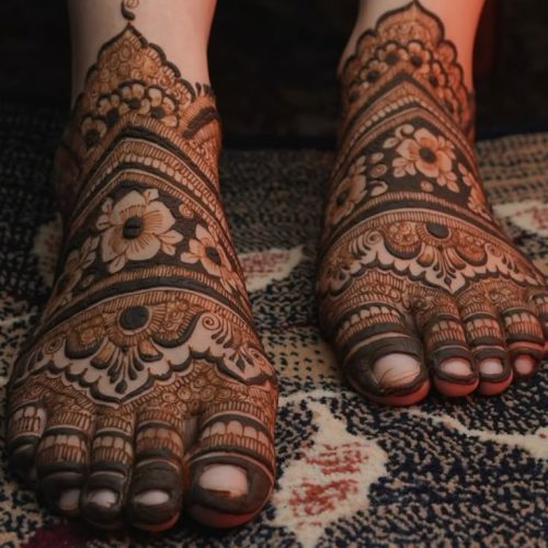 foot mehndi art in kolkata