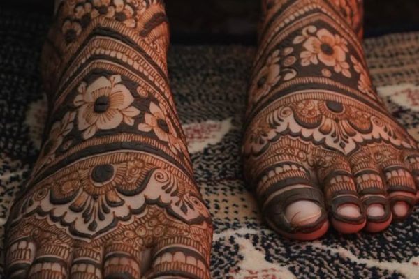 foot mehndi art in kolkata